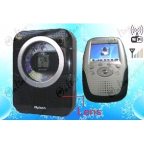 Black Wireless Shower CD/ Radio Camera -  Wireless Hidden Spy Camera